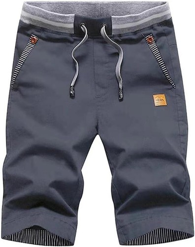 Men's Summer Beach Shorts Drawstring Elastic Waist Casual Fit Lightweight - Picture 30 of 30