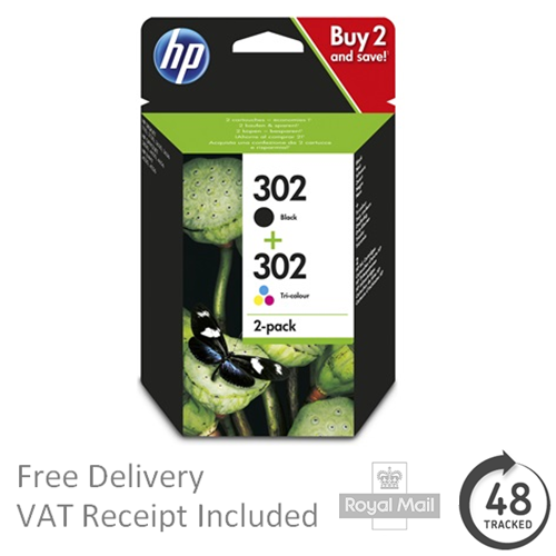 HP 302 Black & Colour Ink Cartridges for HP Envy 4520 Printers eBay