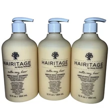 Hairitage Outta My Hair Daily Shampoo 13 oz Gentle Formula Clean - Lot of 3 NEW