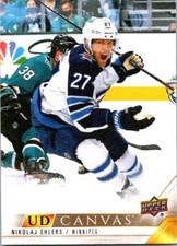 22-23 UD Series 2 Hockey Canvas C208 Nikolaj Ehlers Winnipeg Jets Insert SP Card