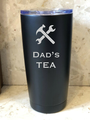 Brandneu Thermo Reise Arbeit Becher Tasse - Papas Tee - Werkzeug Design 