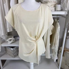 Cozy Co by Cozy Casual women's size Large soft girl blouse unique design #2492