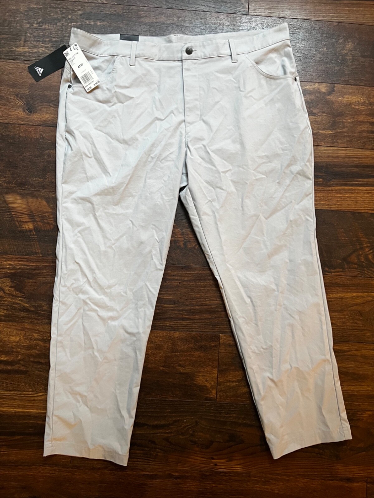 Adidas Adicross Slim 5 Pocket Golf Pants Grey Two DQ2426 Men's Size 34/