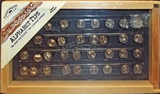 NEW SEALED 36 PC. SET 03001 CLASSIC KAREN FOSTER EMBOSSING CLIKIT ALPHABET TIPS