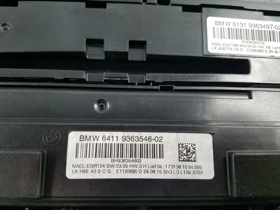 2016 宝马 M4 F82 收音机/暖通空调/座椅热控制 #6425 G1 — 第 4/4 张图片