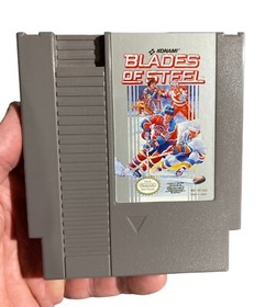 Blades of Steel Nintendo NES Complete In Box VG Condition Authentic With Book