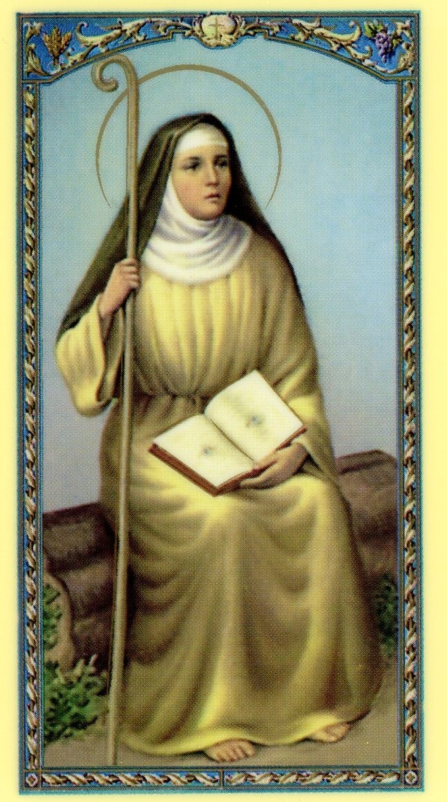 Oracion A Santa Monica - Spanish - Laminated Holy Card - S24-506