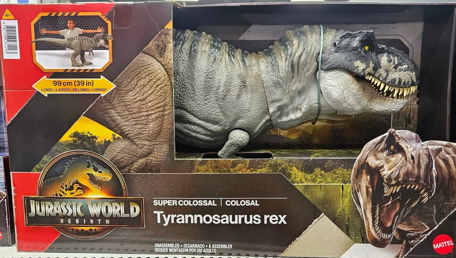 Jurassic World Rebirth T-Rex Tyrannosaurus Super Colosal EN STOCK