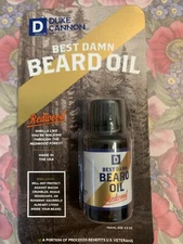 Duke Cannon Supply Co Best Damn Beard Oil Balm Redwood Men Travel Size 0.5 oz