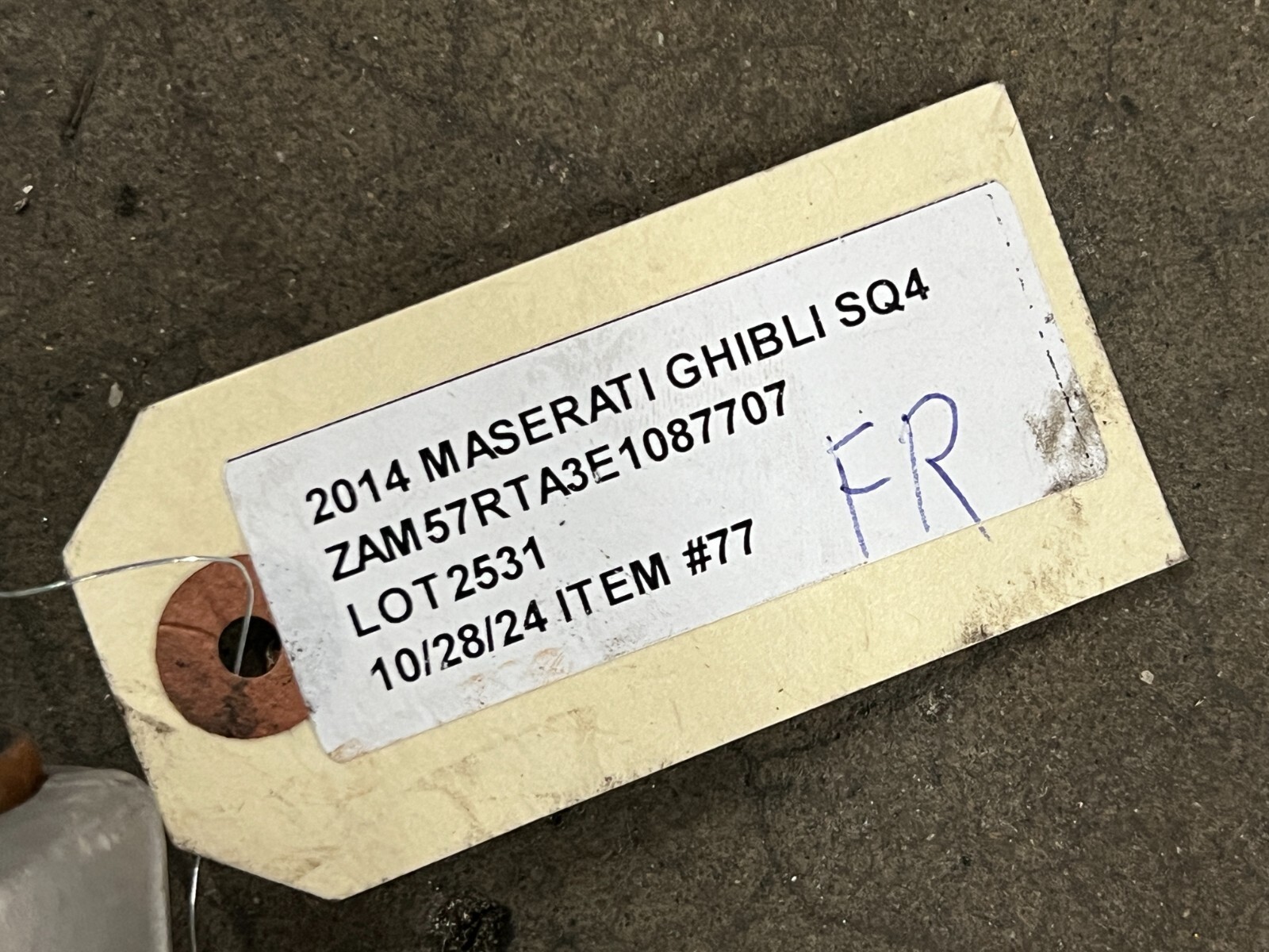 ⭐2014-2020 MASERATI GHIBLI SQ4 AWD FRONT RIGHT UPPER CONTROL ARM OEM LOT2531