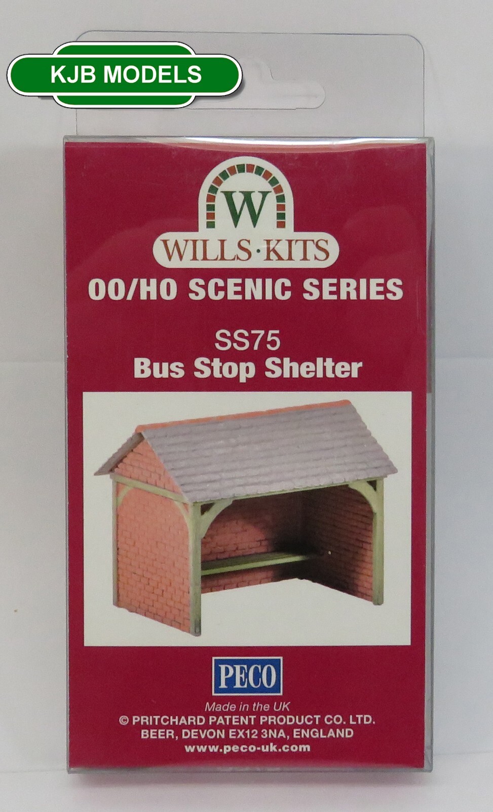 OO Gauge WILLS SS75 Bus Shelter - Plastic Kit