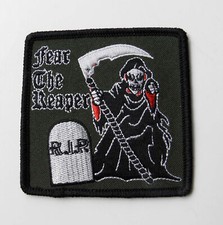 Grim Reaper Fear the Reaper Embroidered Subdued Patch 3 inches