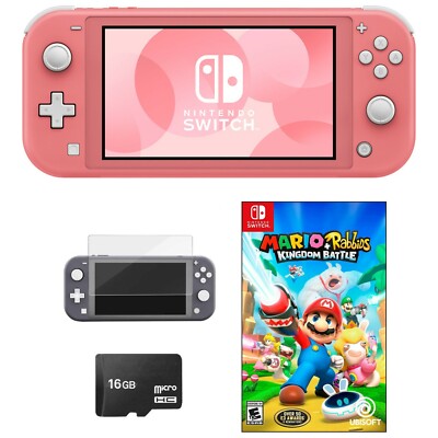 Nintendo Switch Lite Mario Rabbids Bundle + BONUS ITEMS PICK