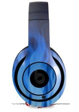 Skin for Beats Studio 2 3 Fire Blue HEADPHONES NOT INCLUDED