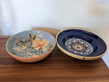 vintage Keramikschale und Wandteller ( Expertic VEB Gräfenroda Keramik DDR )