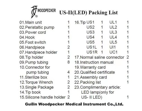 Woodpecker US-II LED Dental Ultrasurgery Piezo Bone Surgery Piezo Chirurgie - Picture 12 of 12