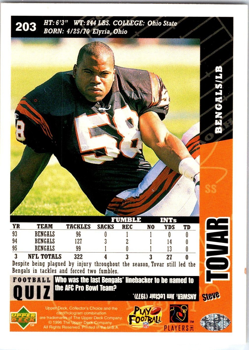 1996 Collector's Choice #203 Steve Tovar | eBay