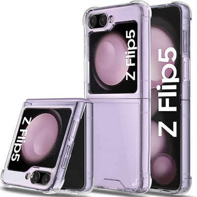 For Samsung Galaxy Z Flip Case Clear Slim Shockproof Gel Hard