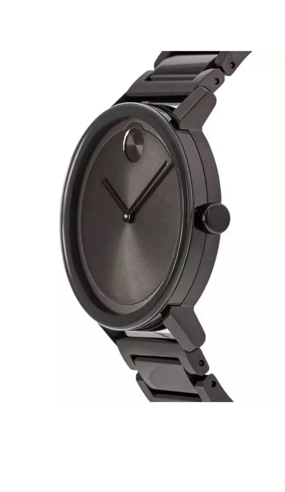 Novo em folha Movado Bold Evolution relógio masculino mostrador cinza banhado a íons 3600796 - Imagem 3 de 4