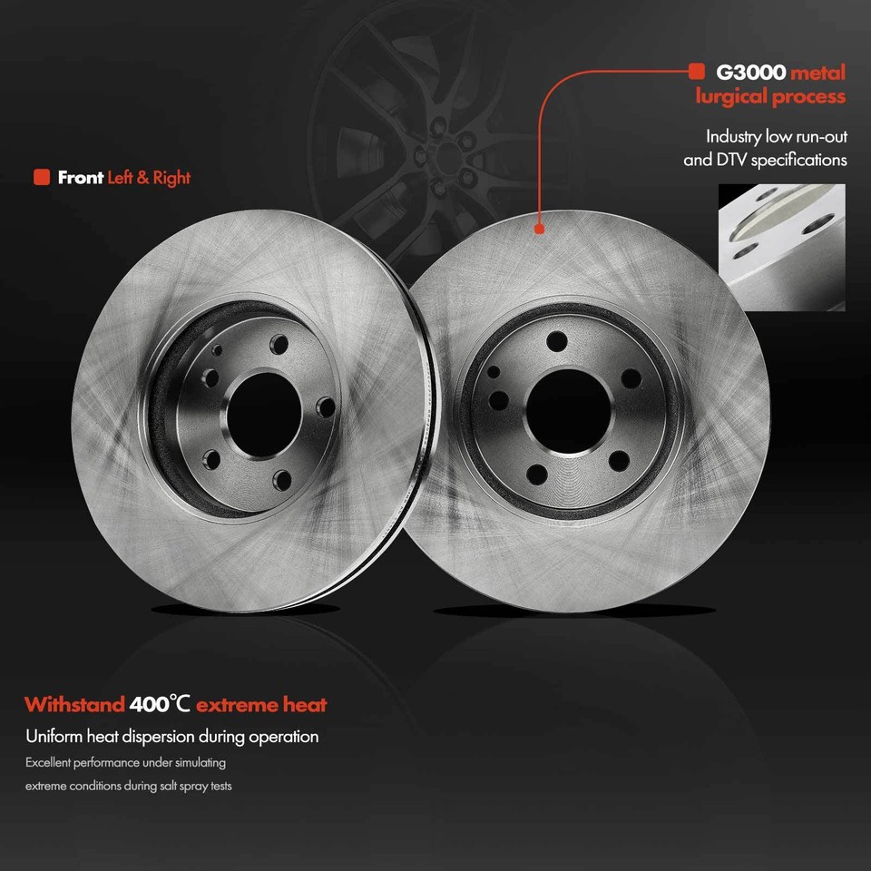 EBC RK Series Premium Front Rotors (330x32mm) | 2000-2002 Mercedes-Benz S430 4.3L RWD