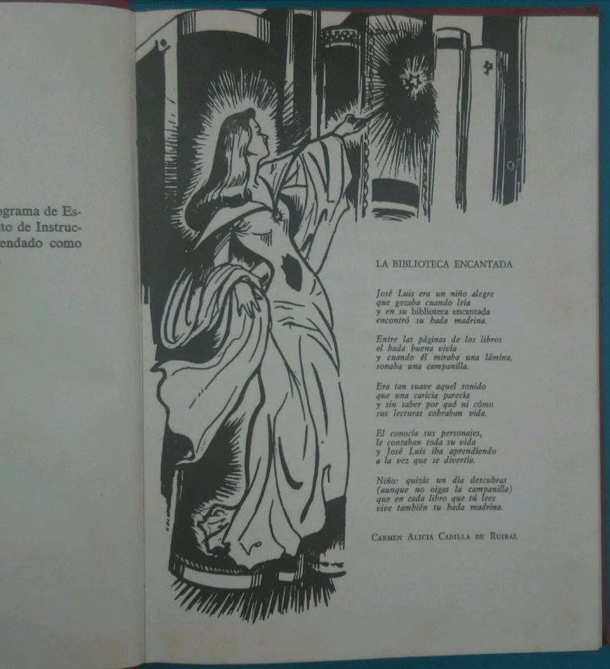 La Biblioteca Encantada de Anibal Diaz Montero Puerto Rico Edicion 1974 L2347 - Image 4 of 4