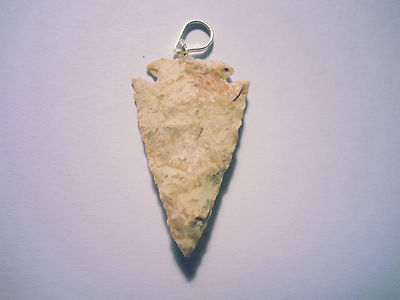 Pfeilspitze Anhänger mit Öse arrowhead punta freccia flecha pointe fleche