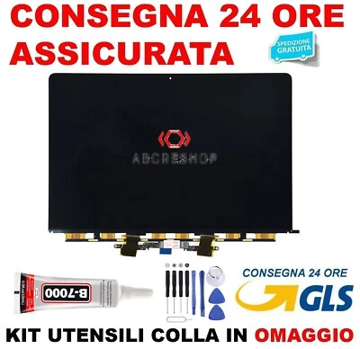 DISPLAY LCD ORIGINALE APPLE MACBOOK PRO RETINA 13" A1708 A1706 2016 2017