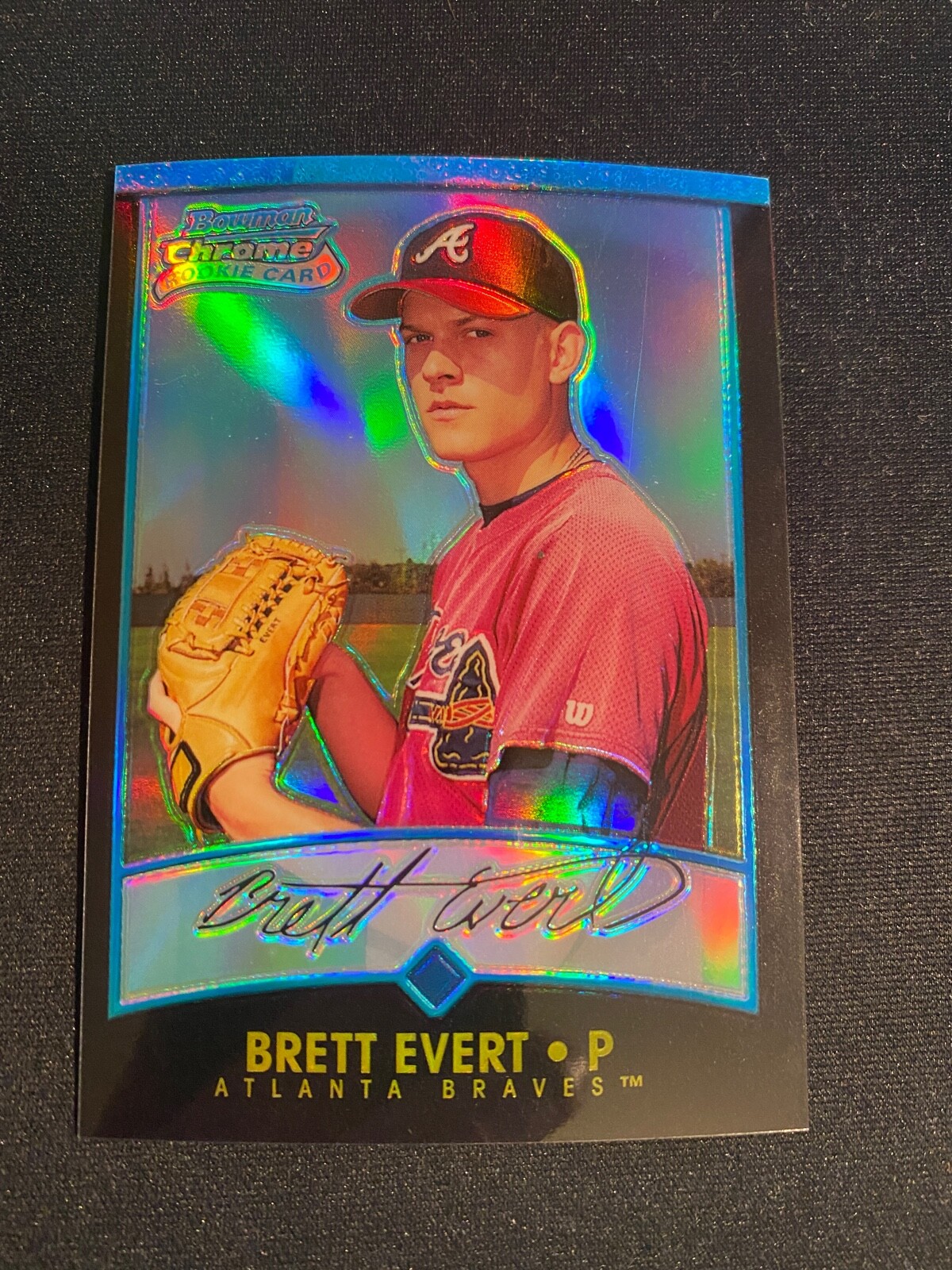 2001 BOWMAN CHROME REFRACTOR #121 BRETT EVERT (RC)!! $1 SHIPPING!! "A"