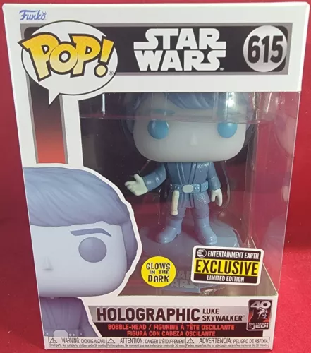 Brand new holographic Luke Skywalker entertainment earth funko # 615 (nib)