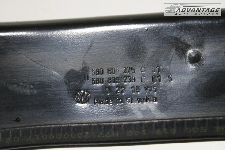 2017-2019 VOLKSWAGEN GOLF ALLTRACK WINDSHIELD COWL WATER DEFLECTOR RAIN TRAY OEM - Image 4 of 4