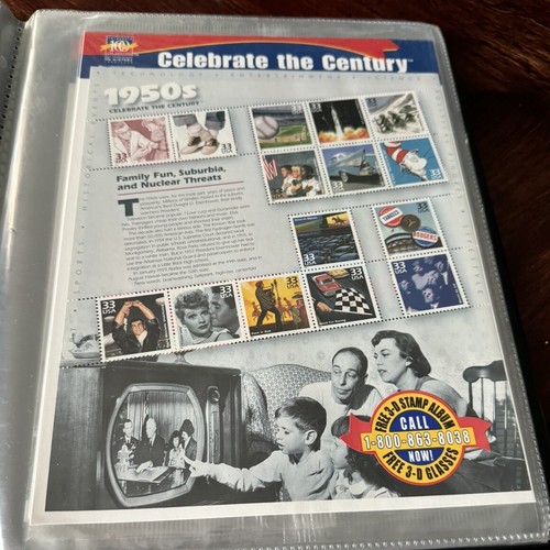 USPS Celebrate The Century Commemorative Stamp Collection 1900-1999 Full Set - Picture 8 of 14
