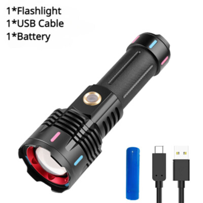LED Taschenlampe, 1500 m große Reichweite, weißer Laser Hand-Taschenlampe #DE
