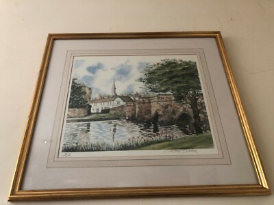 Schönes limitiertes Bild ''Bakewell Bridge'' Künstler Peter Anthony 3/300