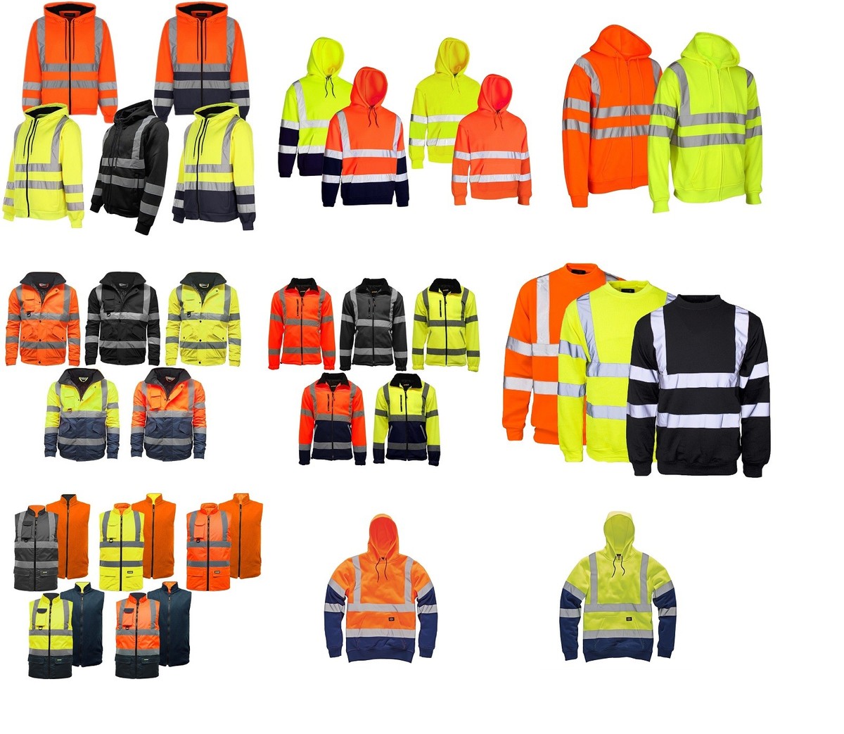 Felpa Hi-Vis EOS gialla con cappuccio, bande riflettenti, UPF 40 Felpa Hi-Vis EOS gialla con cappuccio, bande riflettenti, UPF 40