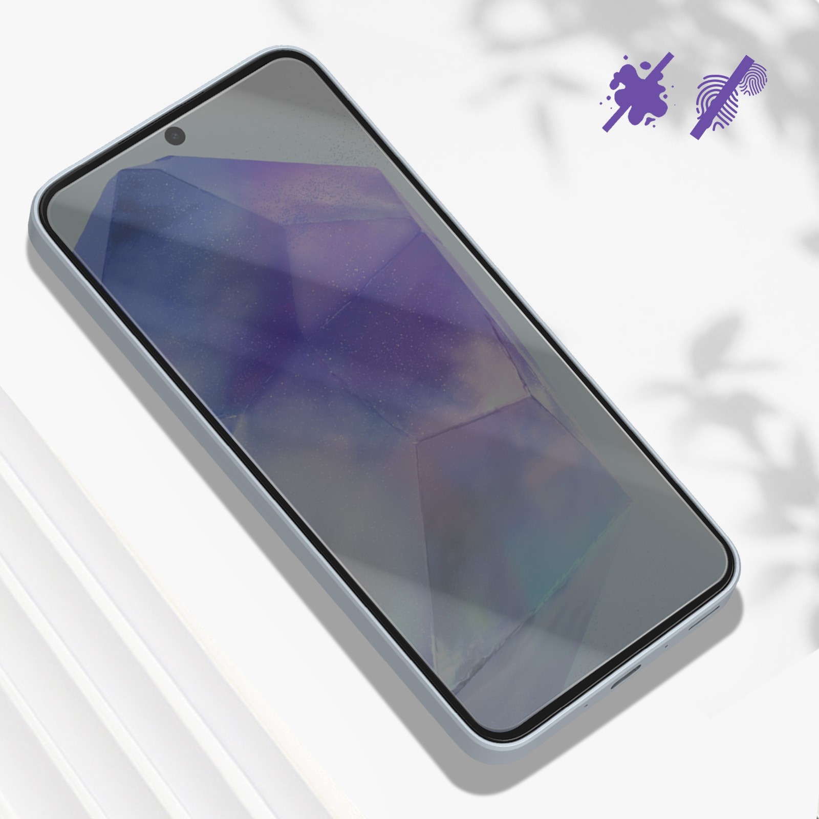 Verre trempé premium Galaxy A55 5G ultra résistant Avizar