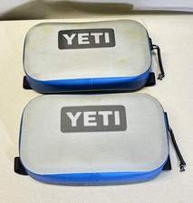YETI Sidekick Pouch 1st Gen Zipper Lot of 2 Fog Gray Tahoe Blue Discontinued