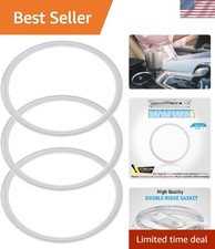 Effortless Spill-Free Sipping: 3-Pack Rubber Lid Gasket Rings for 30 oz Tumblers
