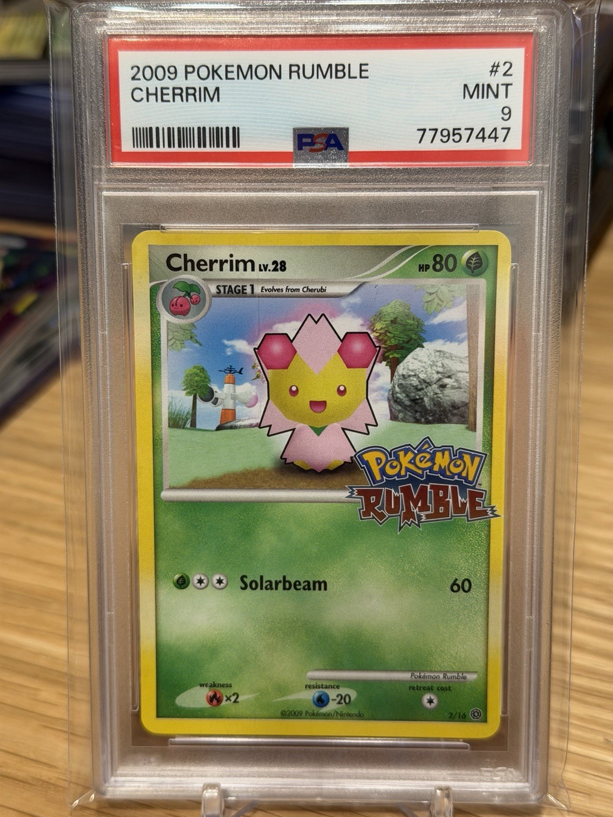 2009 Cherrim #2 Pokemon Rumble PSA 9
