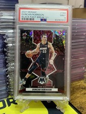 Duncan Robinson 2021-22 Panini Mosaic Fast Break #168 Black Finite #’d 1/1 PSA 9
