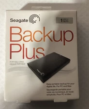 Seagate Backup Plus 1TB Portable External Hard Drive Brand New