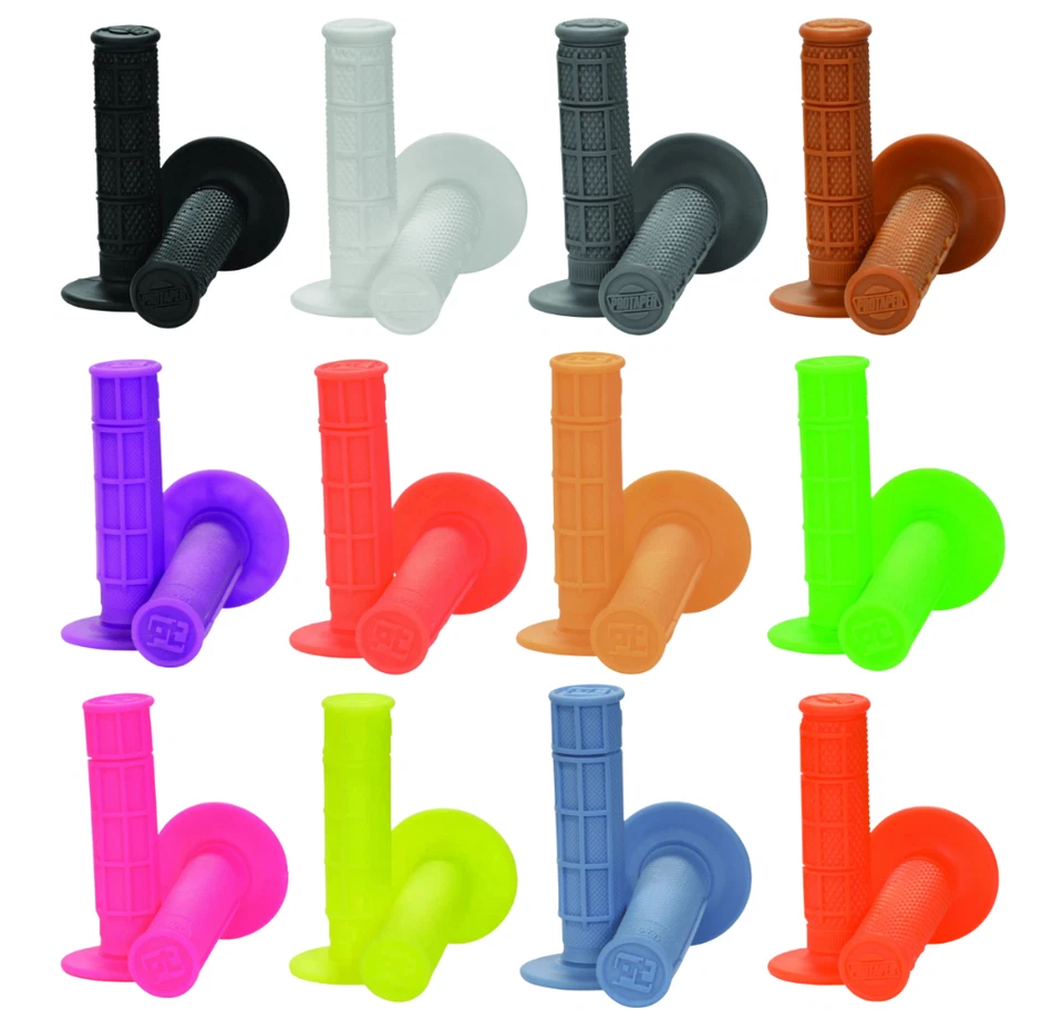 Empuñaduras de manillar Waffle Pro Taper Race Cut 1/2 1/3 - ¡ELIGE ESTILO + COLOR! Foto 2 de 3