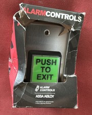 Alarm Controls Assa Abloy TS-2 “Push to Exit” Button Green NEW