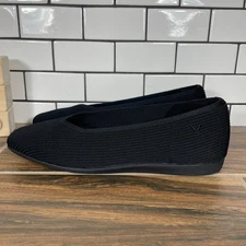 Vivaia Margot 2.0 Womens Size EU 39 Shoes Black Square Toe V Cut Ballet Flat