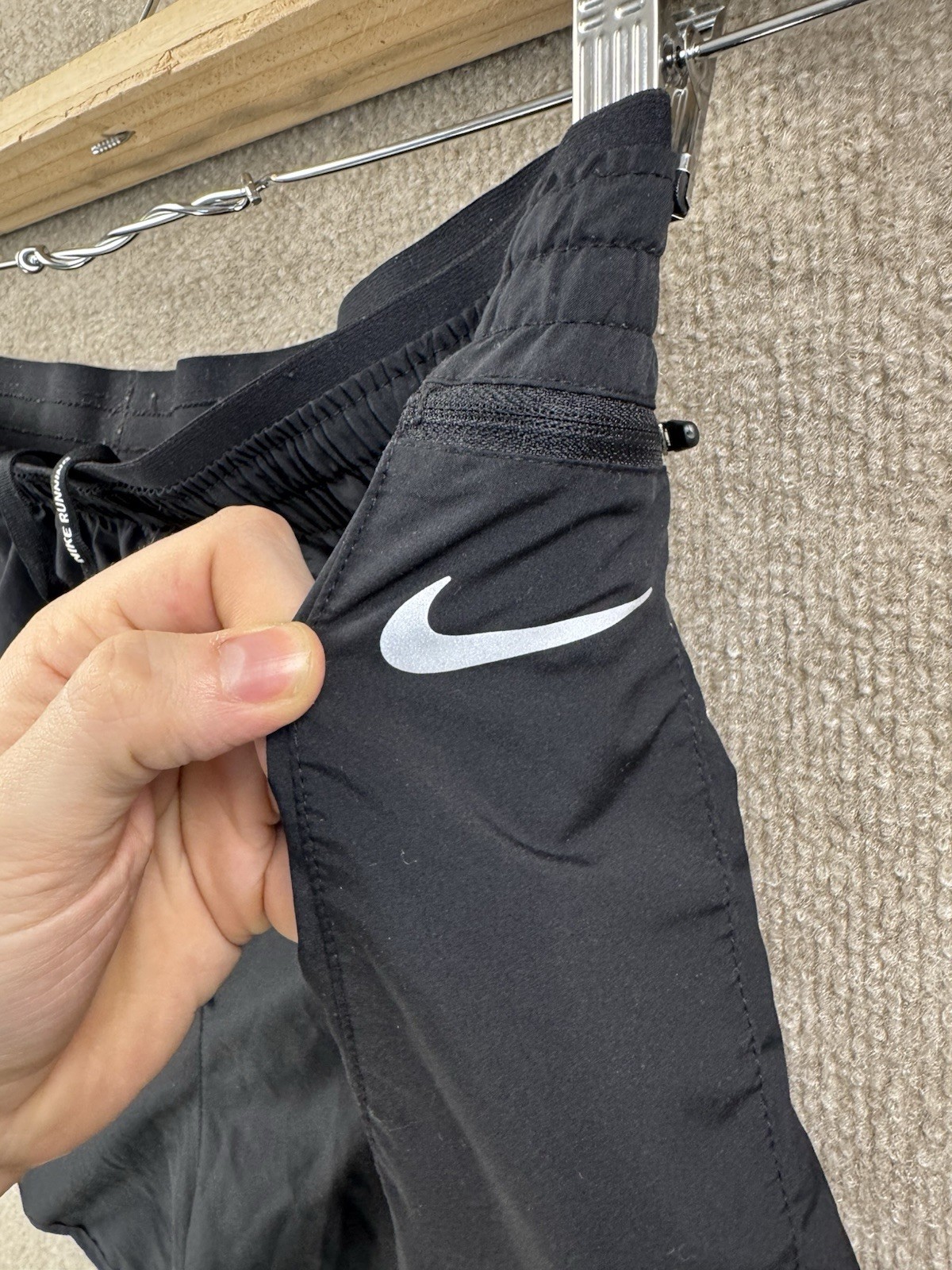 Women's Nike Running Shorts Black Dri-Fit Size XL thumbnail 4