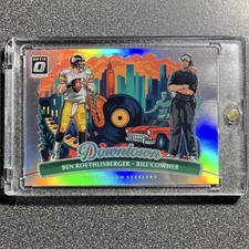 2025 Panini Donruss Optic Downtown Prizm Ben Roethlisberger Bill Cowher Steelers