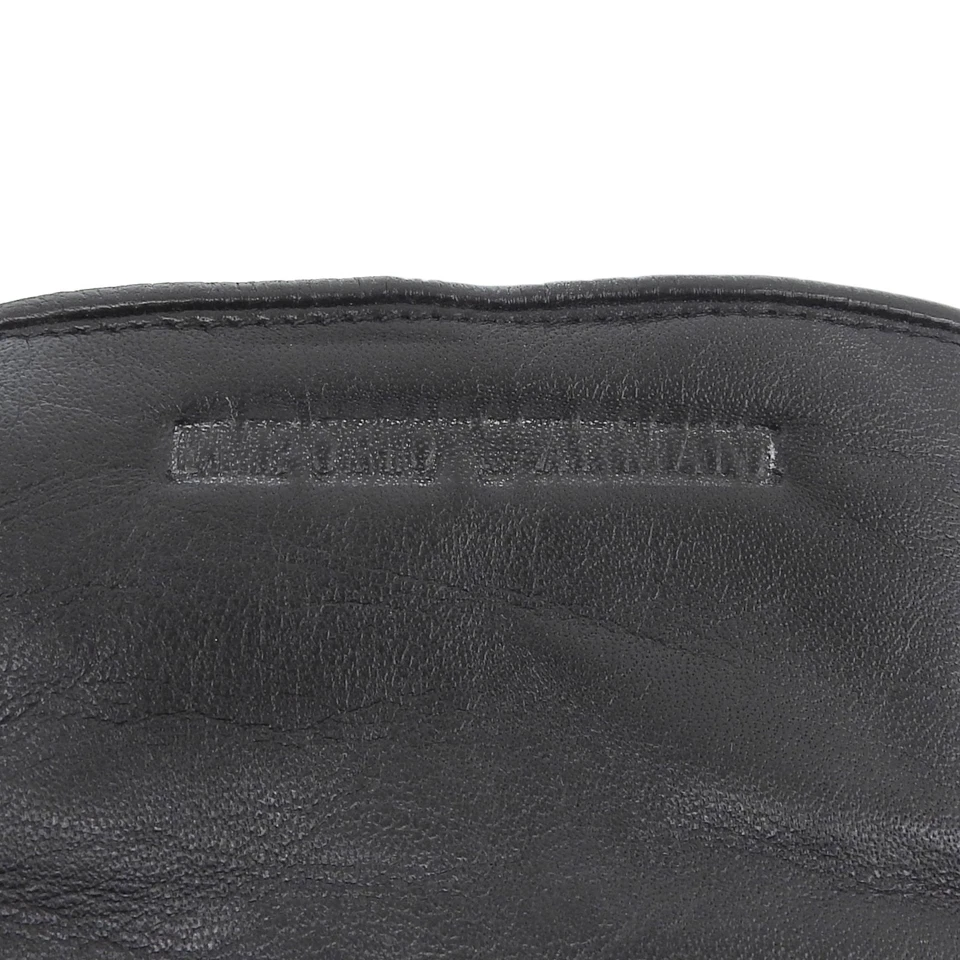 Pristine EMPORIO ARMANI 手套 624136 标志压花皮革手套黑色 Lam... — 第 4/4 张图片