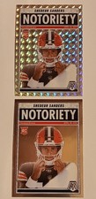 2025 Panini Mosaic Notoriety Shedeur Sanders - 2 Card Lot - Silver Mosaic, Base
