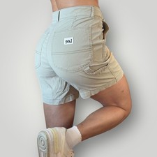 Lee Relaxed Fit Short High Rise Womens 8 Carpenter Utility Hiking Stretch Y2K