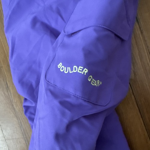 Boulder Gear Girls Bailey Bib Ski Snowboard Pants Winter Overalls Purple Size 6 - Picture 4 of 6