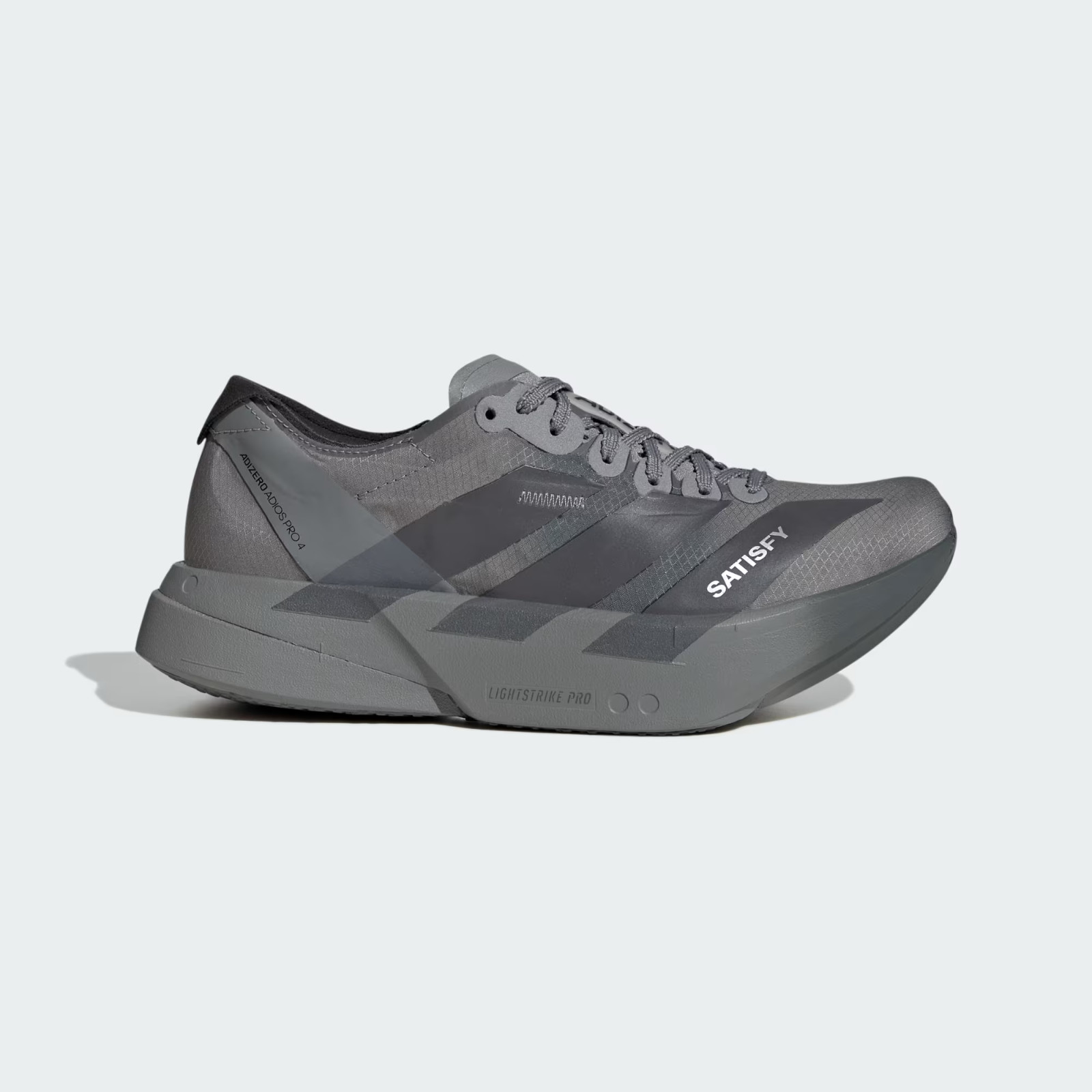 KH8439 Satisfy adidas Adizero Adios Pro 4 Core Black Grey Five (Men's) image 5